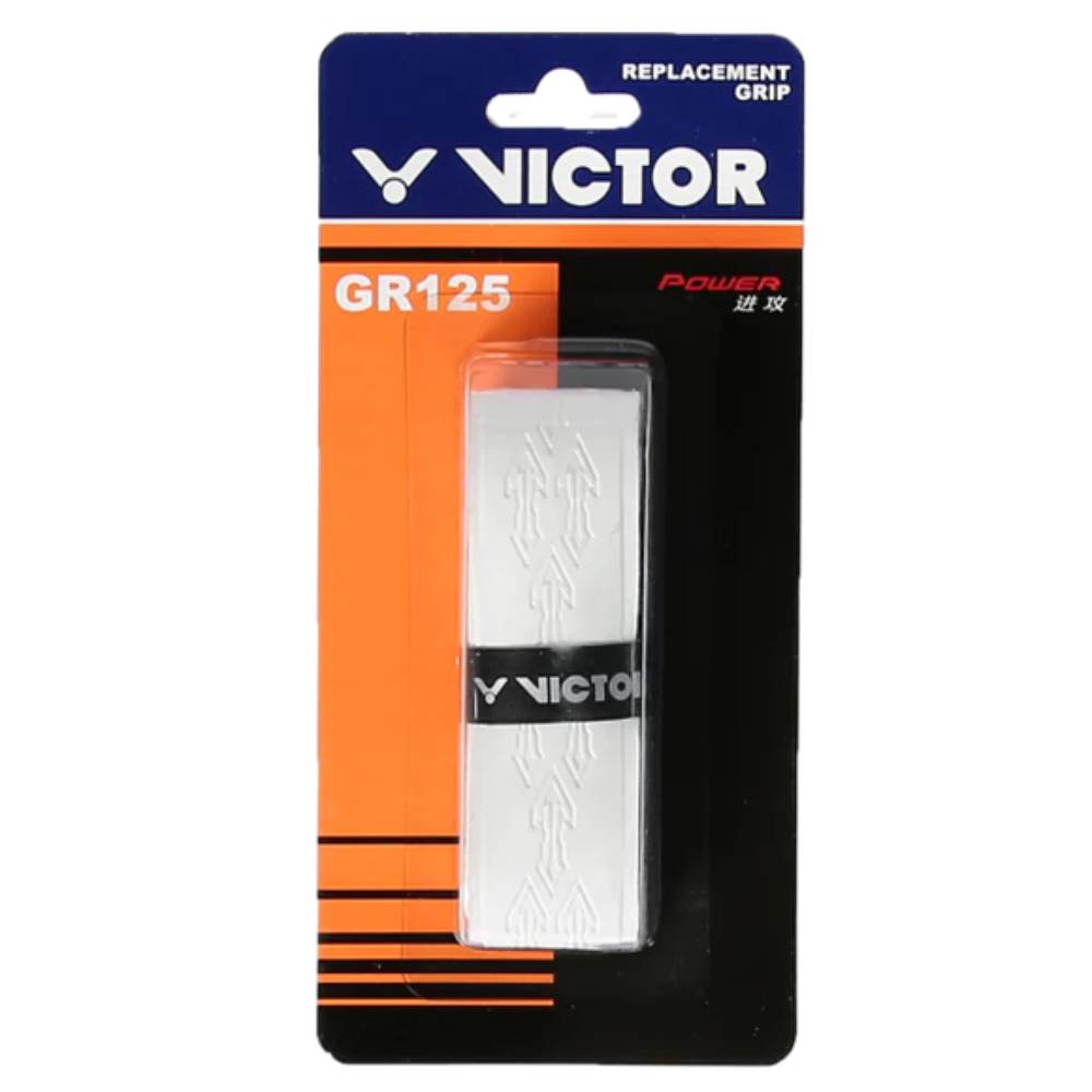Victor GR-125 Badminton Replacement Grip (White) - RacquetGuys.ca