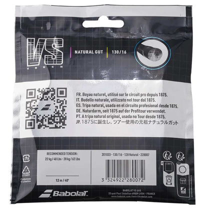 Babolat Touch VS Natural Gut 16/1.30 150 Years Tennis String - RacquetGuys.ca