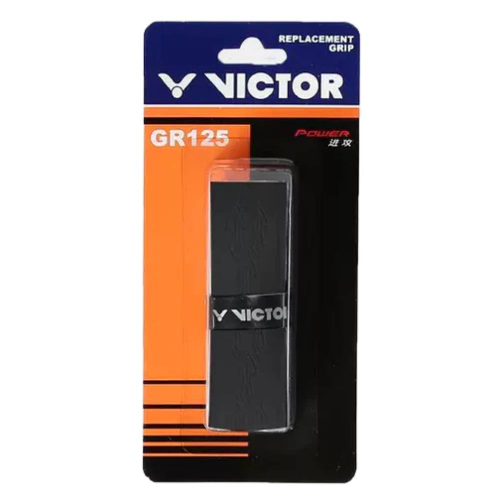 Victor GR-125 Badminton Replacement Grip (Black) - RacquetGuys.ca