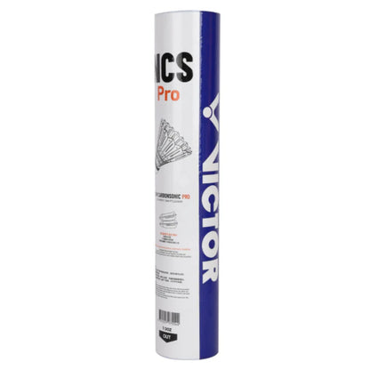 Victor New Carbon Sonic Pro Synthetic Badminton Shuttlecock (Speed 77) (Dozen Tube) - RacquetGuys.ca