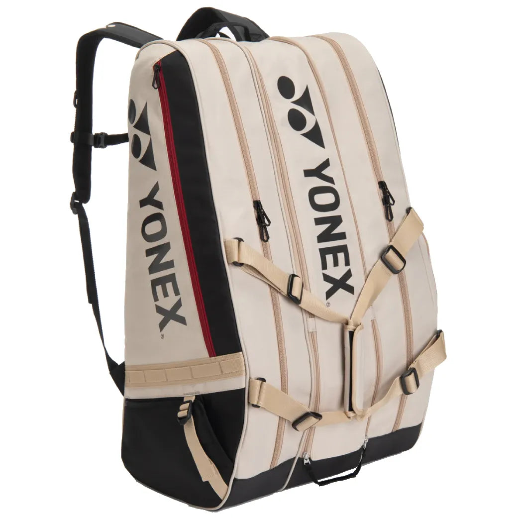 Yonex GearLogic 12-Racquet Bag (Beige) - RacquetGuys.ca