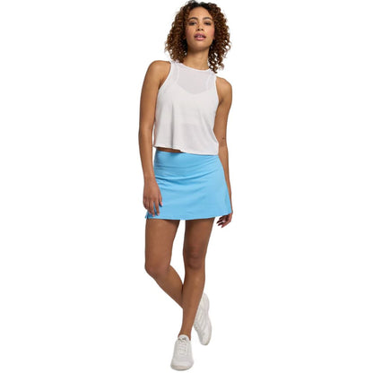 Lija Women's New Stripe Shift Tank Top (White) - RacquetGuys.ca