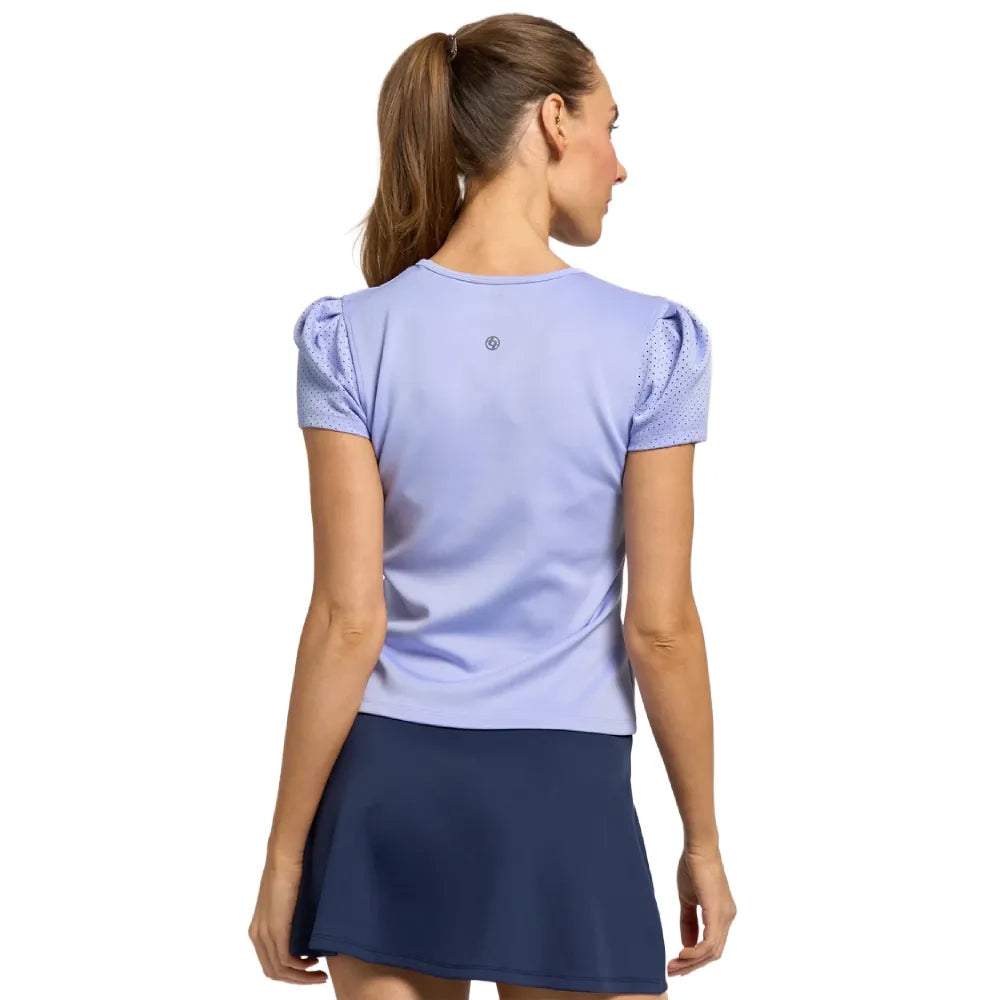 Lija Women's Short Sleeve (Periwinkle) - RacquetGuys.ca