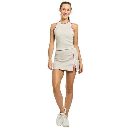 Lija Women's Uprise Skort 13-Inch (Vapor Grey/Fuchsia Multi) - RacquetGuys.ca