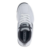 Lotto Mirage 300 Court Junior Tennis Shoe (White/Asphalt)