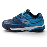 Lotto Mirage 300 Court Junior Tennis Shoe (Blue/Navy Blue)