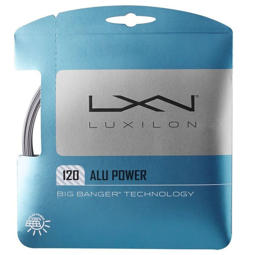 Luxilon ALU Power 17L/1.20 Tennis String (Silver) - RacquetGuys.ca