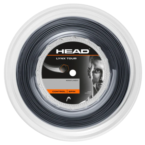 Head Lynx Tour 16/1.30 Tennis String Reel Black - RacquetGuys.ca