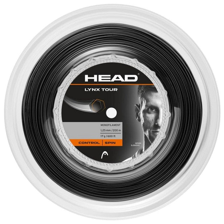 Head Lynx Tour 17/1.25 Tennis String Reel Black - RacquetGuys.ca