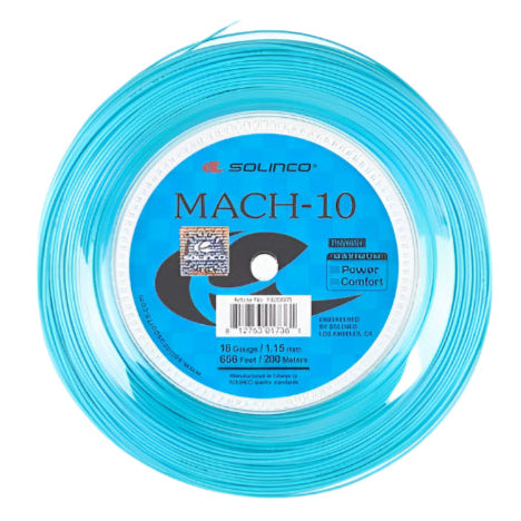 Solinco Mach-10 18/1.15 Tennis String Reel (Blue) - RacquetGuys.ca
