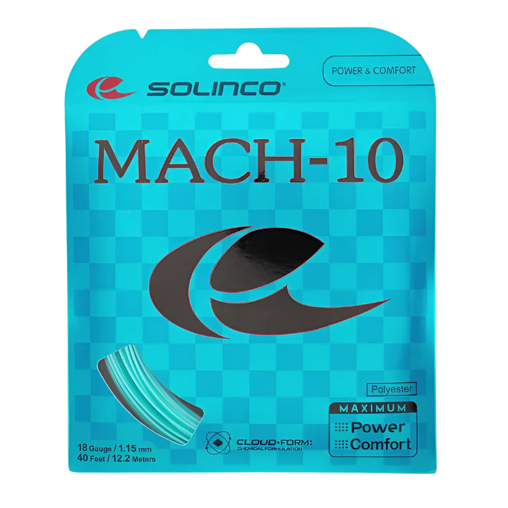 Solinco Mach-10 18/1.15 Tennis String (Blue) - RacquetGuys.ca