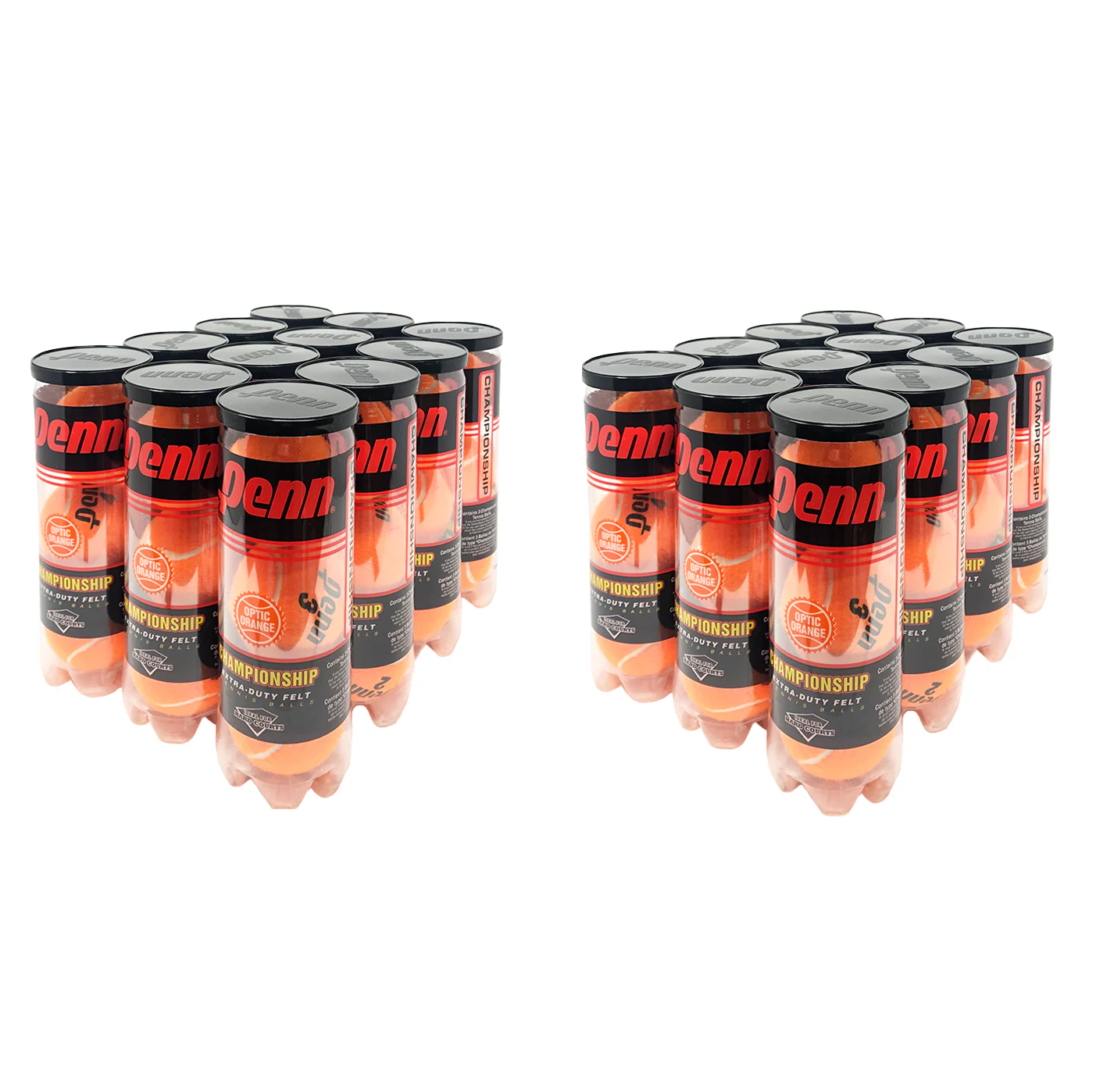 Penn Championship Orange Tennis Balls - 24 Can Case - RacquetGuys.ca
