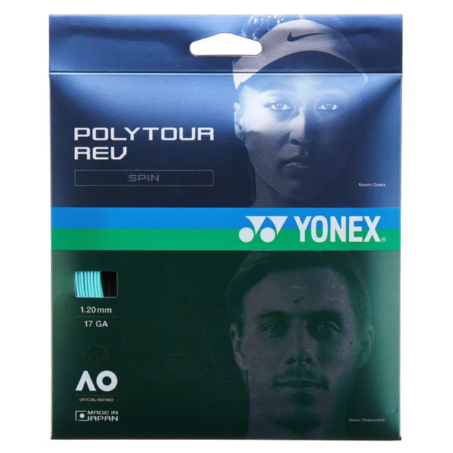 Yonex Poly Tour Rev 17/1.20 Tennis String (Mint) - RacquetGuys.ca