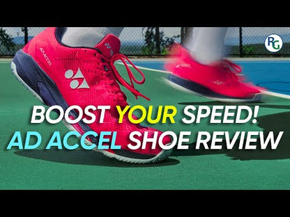 Yonex Power Cushion AD Accel Women's Tennis Shoe (Sunset Red)