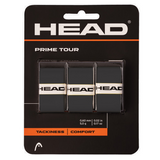 Head Prime Tour Overgrip 3 Pack Black - RacquetGuys.ca