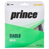 Prince Diablo Duo 16/1.30 Tennis String (Black/Silver)