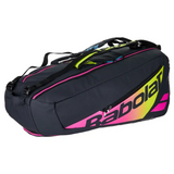 Babolat Pure Aero Rafa 6 Pack Racquet Bag (Black/Yellow/Pink) - RacquetGuys.ca