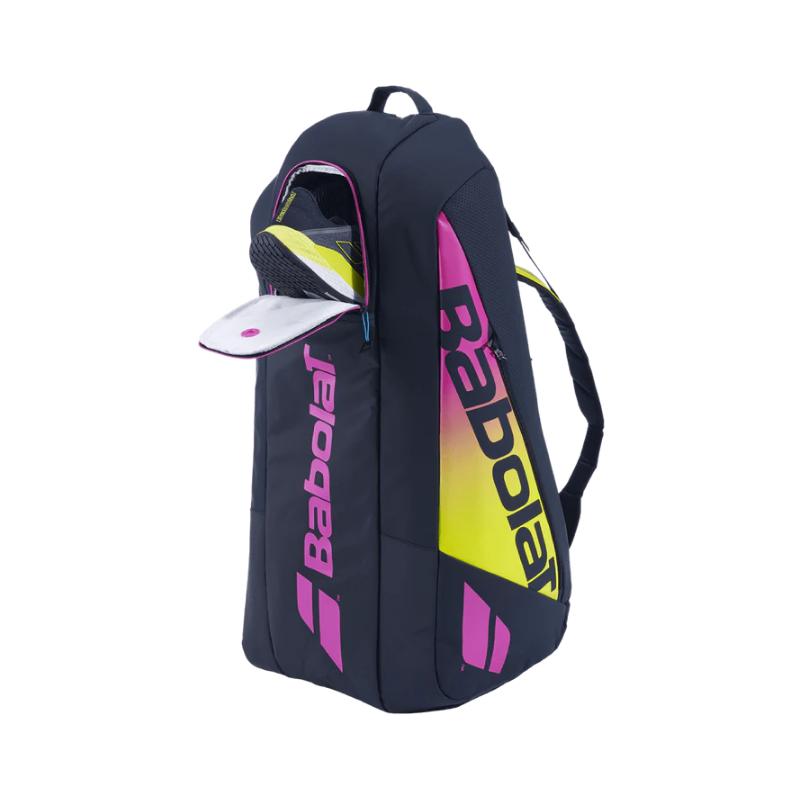 Babolat Pure Aero Rafa 6 Pack Racquet Bag Black Yellow Pink RacquetGuys