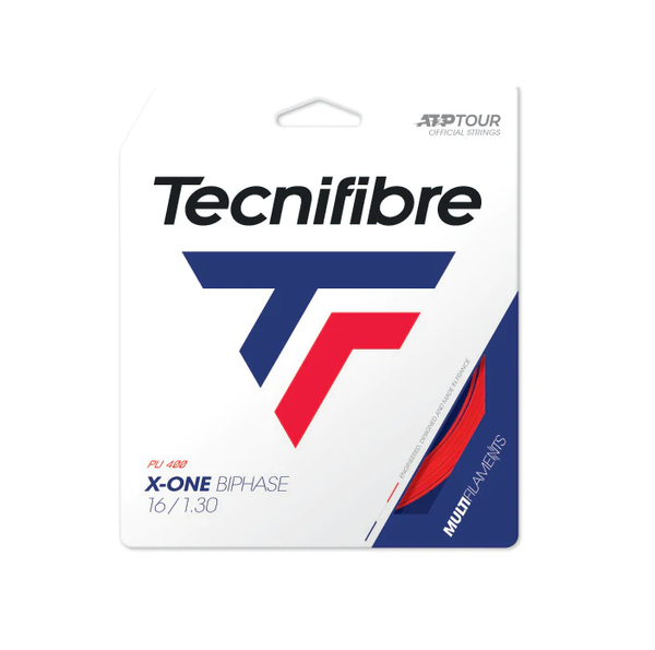 Tecnifibre X-One Biphase 16/1.30 Tennis String (Red) – RacquetGuys.ca