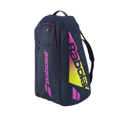 Babolat Pure Aero Rafa 12 Pack Racquet Bag (Black/Yellow/Pink) - RacquetGuys.ca