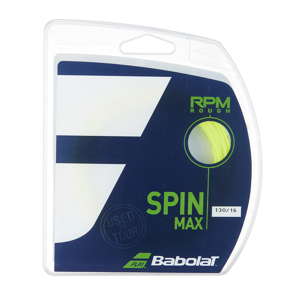 Babolat RPM Rough 16 1.30 Tennis String Yellow RacquetGuys