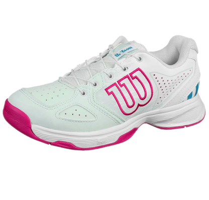 Wilson Kaos QL Junior Tennis Shoe (Smoothing Sea/White) - RacquetGuys.ca