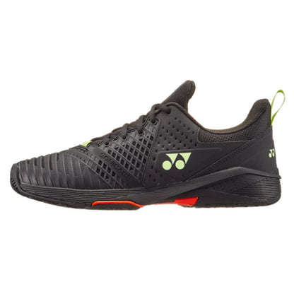Yonex Power Cushion Sonicage 3 Men's Tennis Shoe (Black/Lime) - RacquetGuys.ca