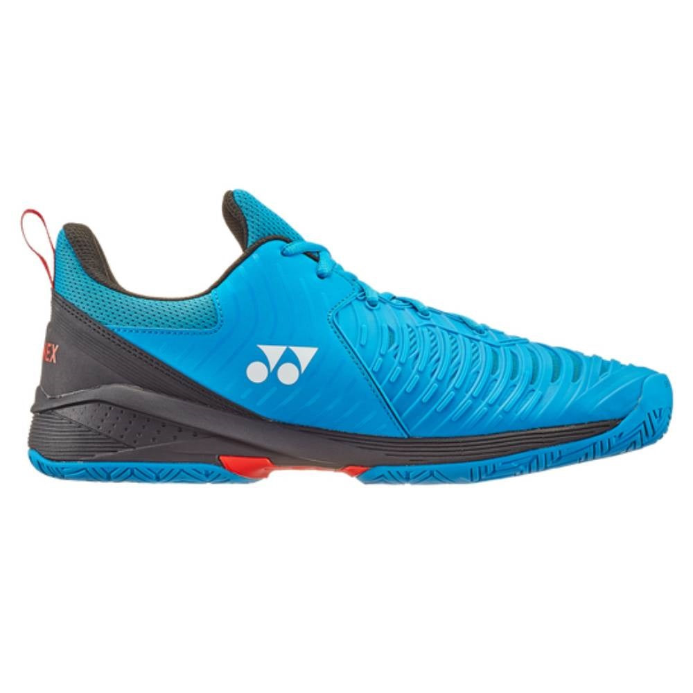Yonex Power Cushion Sonicage 3 Wide Men's Tennis Shoe (Blue/Black) - RacquetGuys.ca