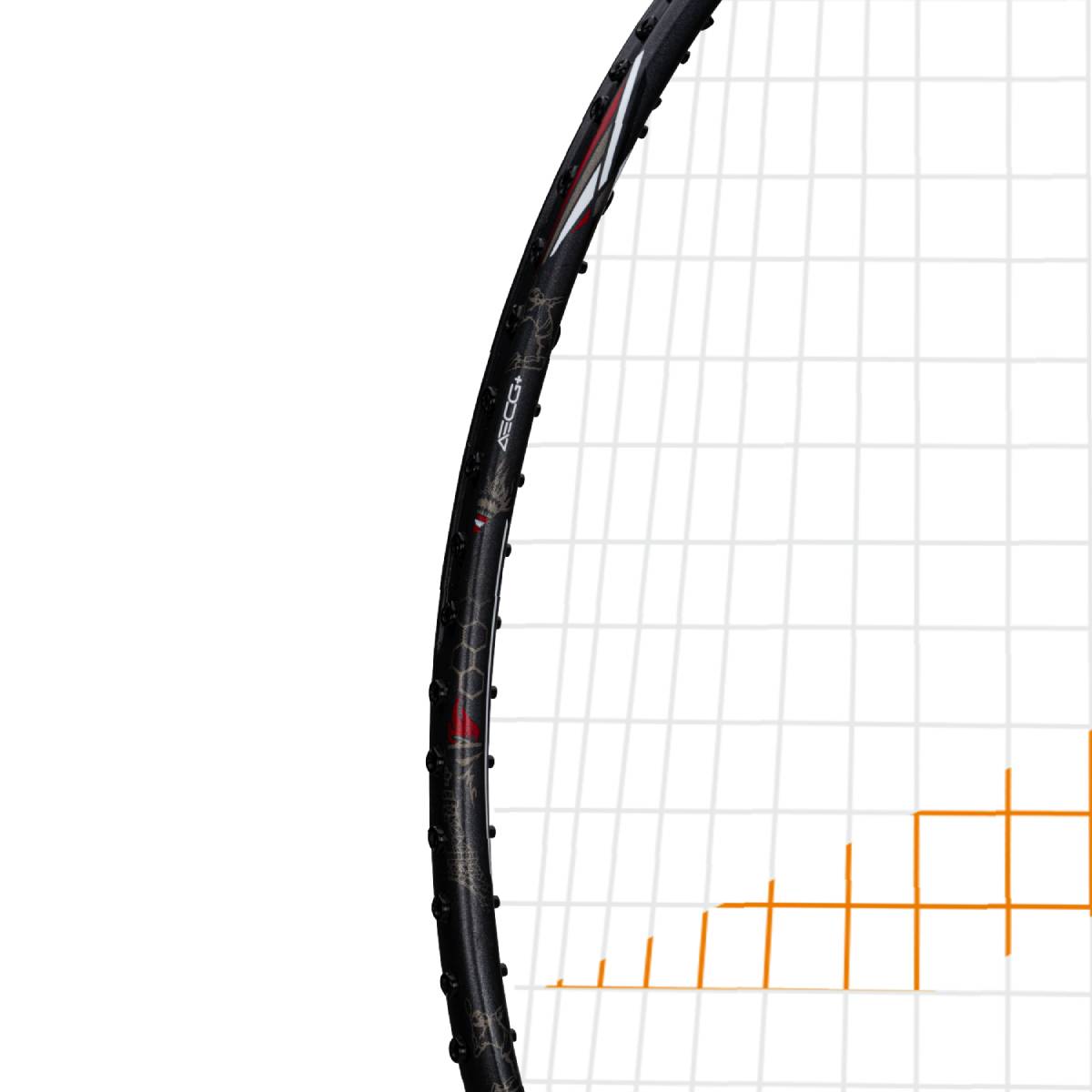 Hundred Glory Limited Edition (Dark Grey/Red, Factory Strung) - RacquetGuys.ca