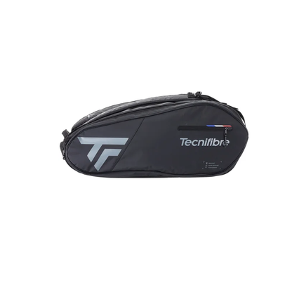 Tecnifibre Team Dry 12 Racquet Bag (Black/Silver) - RacquetGuys.ca