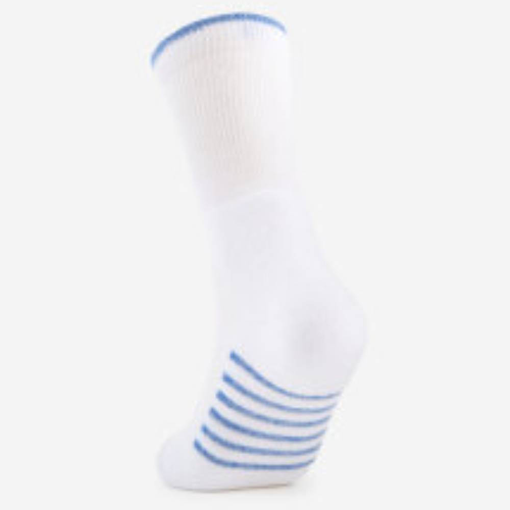Thorlo Unisex Pickleball Light Cushion Crew Socks (White) - RacquetGuys.ca