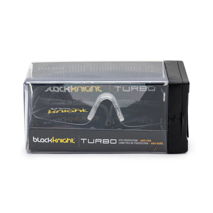 Black Knight Turbo Eyeguard (Black/Silver) - RacquetGuys.ca