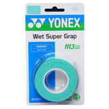 Yonex Wet Super Grap Overgrip 3 Pack (Green)