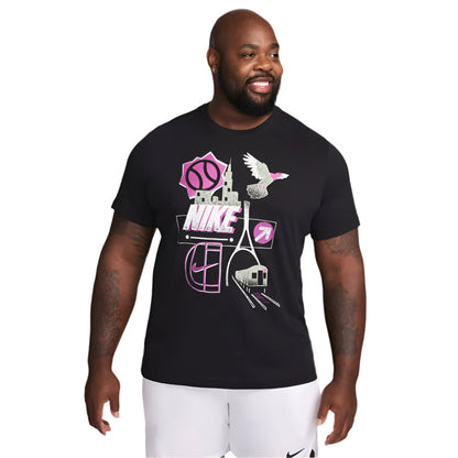 Nike Men's Court Dri-FIT OC US Open Tee Top (Black) - RacquetGuys.ca