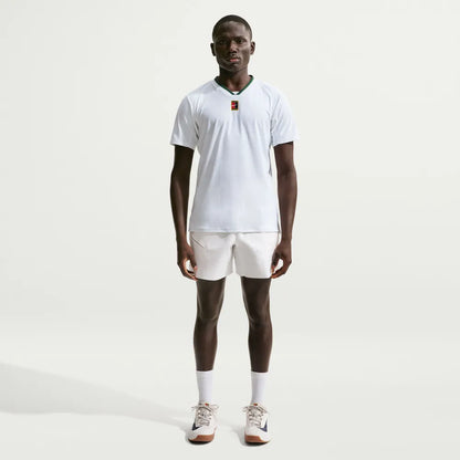 Nike Men's Dri-FIT Advantage Slam Top (White/Gorge Green)