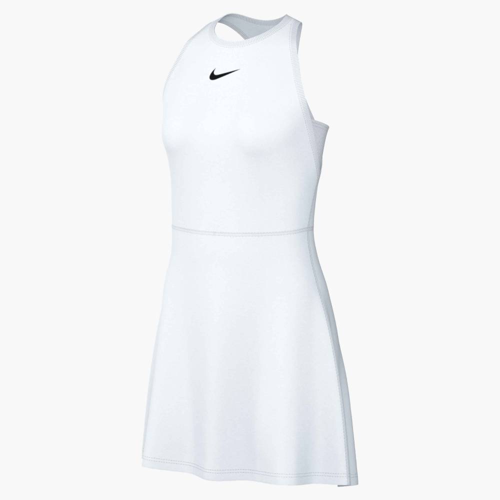 Nike Women's Dri-FIT Victory Dress (White/Black) - RacquetGuys.ca