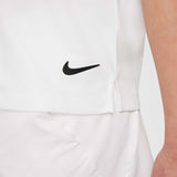 Nike Girl's Dri-FIT Victory Polo (White/Black) - RacquetGuys.ca