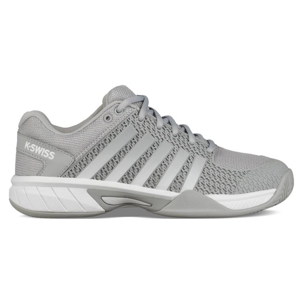 K-Swiss Express Light Wide Women's Pickleball shoe (Grey/White) - RacquetGuys.ca