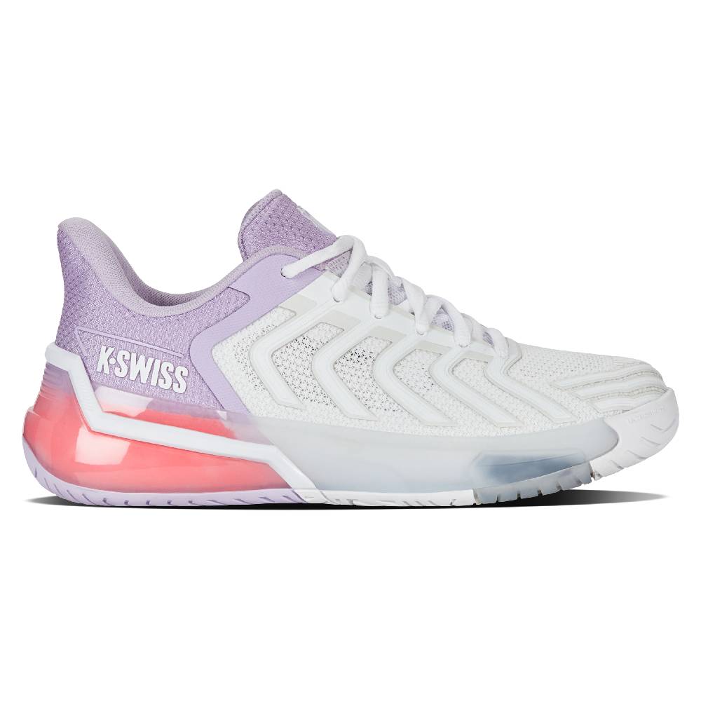 K-Swiss Ultrashot 4 Women's Tennis Shoe (White/Orchid Petal) - RacquetGuys.ca