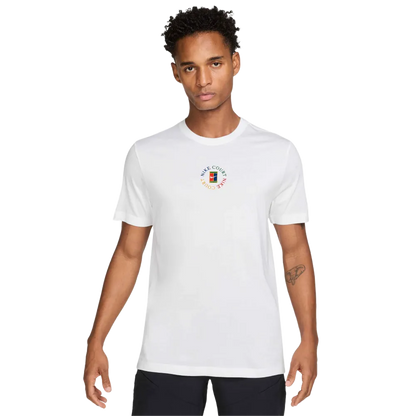 Nike Men's Court Dri-FIT Heritage STD Tee Top (White) - RacquetGuys.ca