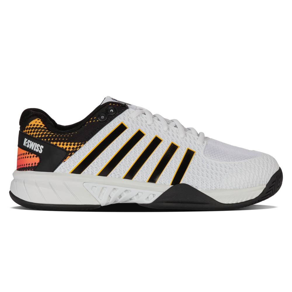 K-Swiss Express Light Wide Men's Pickleball Shoe (White/Daffodil) - RacquetGuys.ca