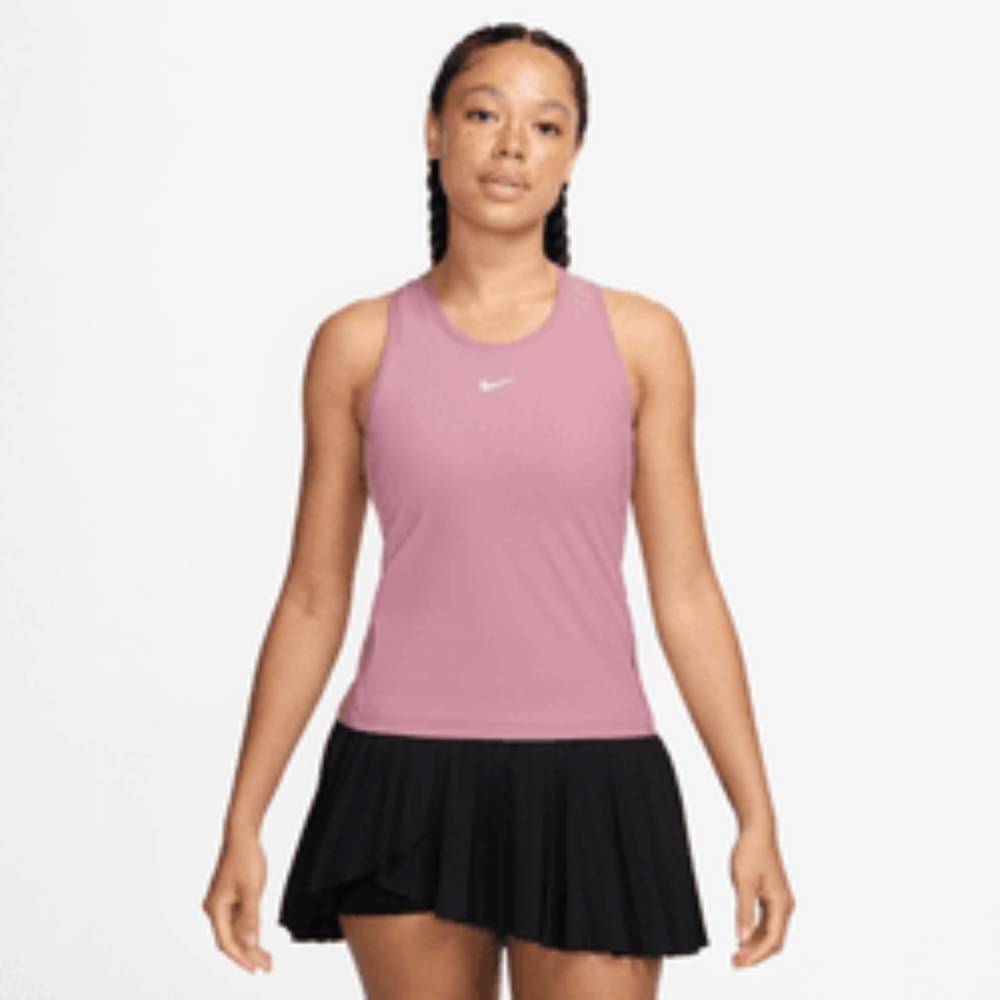 Nike Women's Dri-FIT Victory Tank (Elemental Pink/White) - RacquetGuys.ca