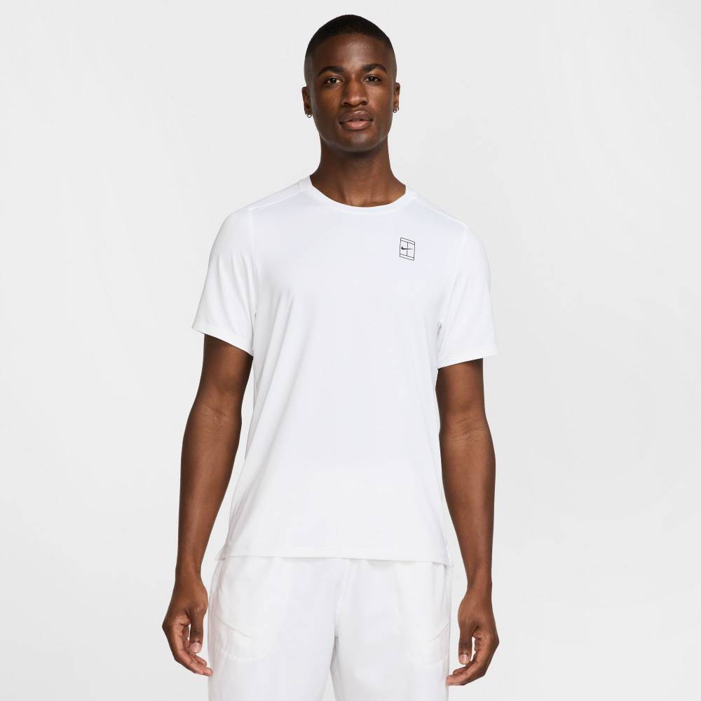 Nike Men's Dri-FIT Advantage Top (White/Black) - RacquetGuys.ca