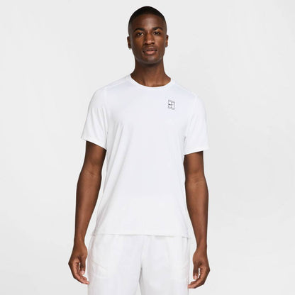 Nike Men's Dri-FIT Advantage Top (White/Black) - RacquetGuys.ca