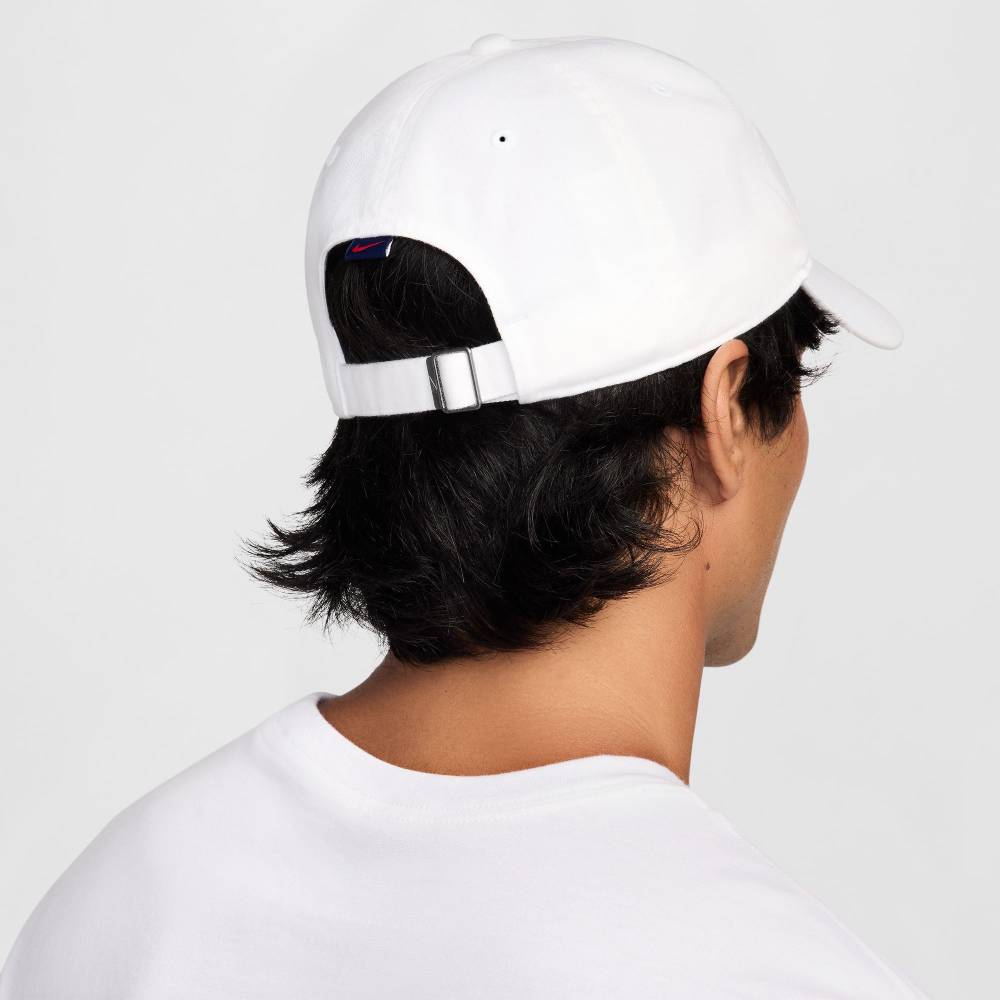 Nike Unisex Dri-FIT Club CB Court Cap (White) - description - RacquetGuys.ca