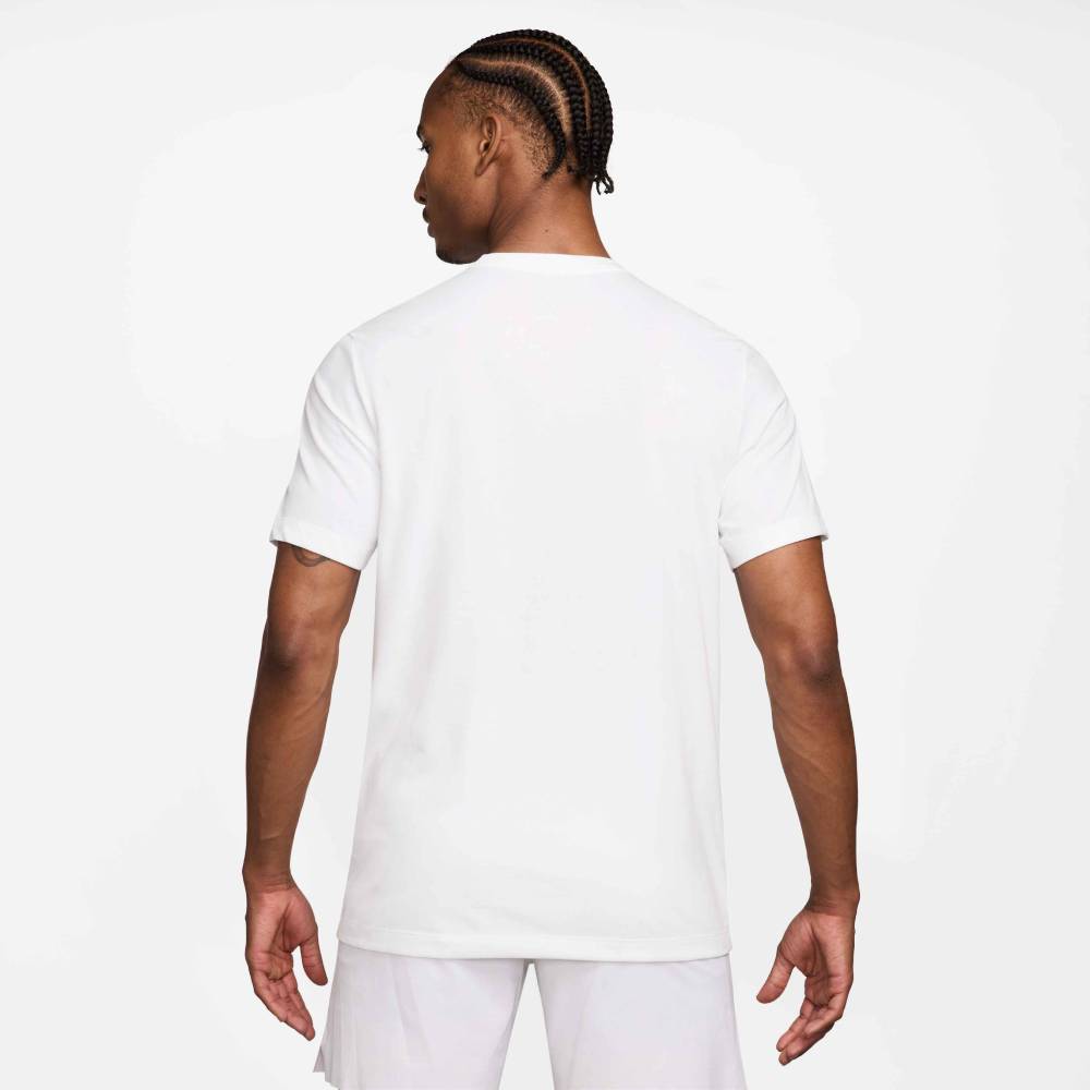 Nike Men's Court Dri-FIT HO25 Tee Top (White) - RacquetGuys.ca