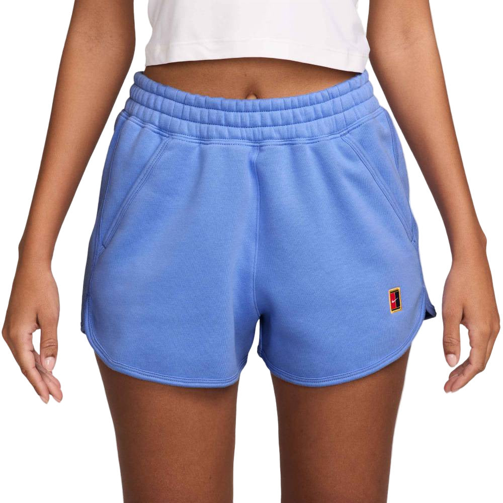 Nike Women's Court Heritage Fleece Short (Royal Pulse) - RacquetGuys.ca