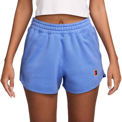 Nike Women's Court Heritage Fleece Short (Royal Pulse) - RacquetGuys.ca