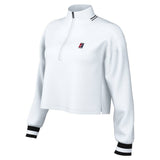 Nike Women's Dri-FIT Fleece Heritage Top (White/Black)