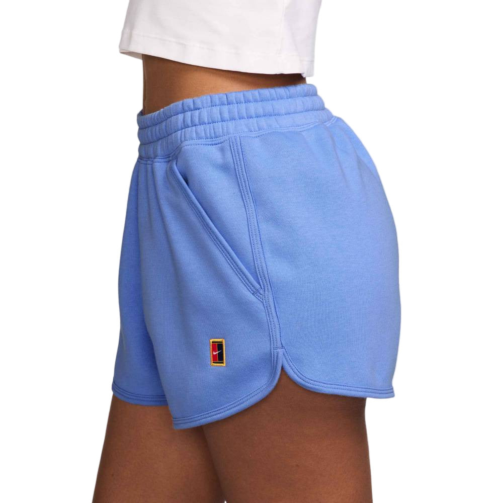 Nike Women's Court Heritage Fleece Short (Royal Pulse) - RacquetGuys.ca